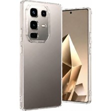 Caseart Infinix Note 50 Pro ile Uyumlu Kapak Kamera Korumalı Süper Silikon Şeffaf Kılıf