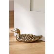 Anthropologie Ferme Mallard El Yapımı Metal Ördek Kapı Stoperi