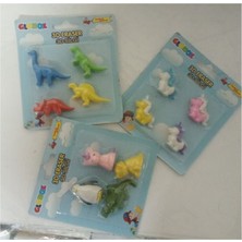 Globox 3D Eraser 4'lü Silgi Unicorn 3 Adet
