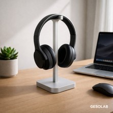 Gesolab Kulaklık Standı 25 cm – Masaüstü Kulaklık Tutucu, Gaming ve Ofis Uyumlu