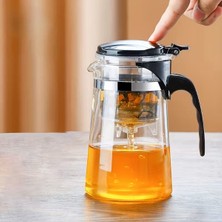 Runaway Otomatik Basmalı 900 ml Kapasiteli Cam Çay Demliği