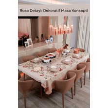 Edora Home İftar Sofrası Sunum Seti Dekoratif Masa Konsepti Rose Detaylı
