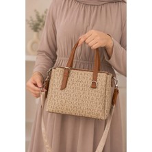 Just Polo Kadın Orta Boy Premium Deri Ayarlanabilir Askılı 3 Bölmeli Şık El & Omuz Çantası Shoulder Bag