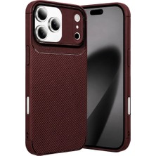 Marsilyan Mey Ithalat®   iPhone 17 Pro Auto Focus Karbon Kapak - Bordo