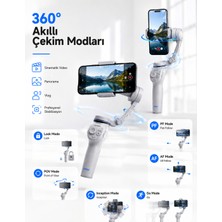 ALK 3 Eksen Telefon Sabitleyici Canlı Yayın Vlog Mobil Video Çekimi Için Profesyonel Gimbal - Lisinya