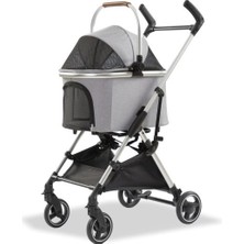 Euro Dog Muratech Eurodog Katlanabilir Köpek Arabası Gri 60X44X100 cm