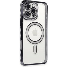 Zenviaa Apple Iphone 16 Pro Kılıf Joke Simli Magneticsafe Kılıf - Siyah ZENVIAA365423