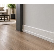 İnan Yapı Laminant Parke Süpürgelik 6cm Beyaz Inci 3050
