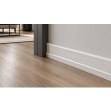 İnan Yapı Laminant Parke Süpürgelik 8 cm Beyaz İnci 3050
