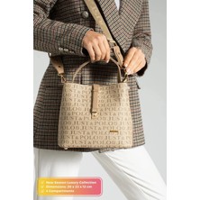 Just Polo Kadın Orta Boy Su Geçirmez Günlük Şık El ve Omuz Çantası Ebat 23 x 18 cm Shoulder Bag