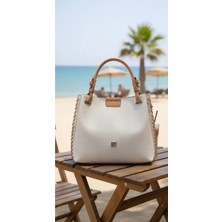 Just Polo Kadın Su Geçirmez Ayarlanabilir Askılı Büyük Boy Lüks Omuz Çantası Shoulder Bag Ebat: 27 x 30 cm