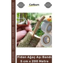 Floranova #aşıstreci Esnek Şeffaf Pratik Dayanıklı Bahçe Profesyonel Fidan Ağaç Aşı Bandı 5 cm x 200 Metre