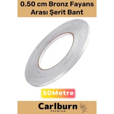 Floranova Özel Üretim Kendinden Yapışkanlı Suya Dayanıklı 1 cm 50 Metre Bronz Fayans Arası Şerit Bant
