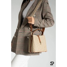 Just Polo Kadın Orta Boy Su Geçirmez Günlük Şık El ve Omuz Çantası Ebat 23 x 18 cm Shoulder Bag