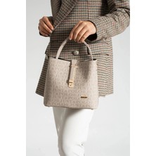 Just Polo Kadın Orta Boy Su Geçirmez Günlük Şık El ve Omuz Çantası Ebat 23 x 18 cm Shoulder Bag