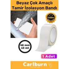 Floranova Süper Güçlü Su Geçirmez Sızdırmaz Beyaz Renk Çok Amaçlı Tamir Izolasyon Bandı 48MM x 10M 1 Adet