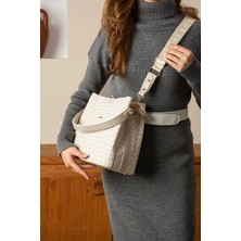 Just Polo Justpolo Kadın Krem Iki Askılı Postacı ve Omuz Çantası EBAT:25X25 cm