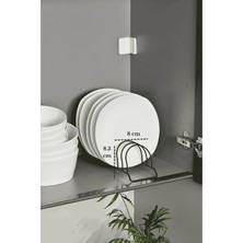 Edora Home Mat Siyah Tabak Düzenleyici Çekmece Raf Dolap Organizer Paslanmaz Metal