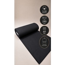 Favora Siyah Akfil Astarlık Kumaş 1 Metre