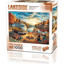 ALK 20810 Puzzle 1000 Vos Vos Camp Fire St Sunset