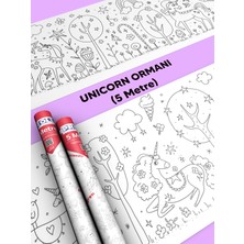 Unicorn Ormanı Boyama Kağıdı