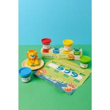 Die Grup Childgen Doğal Oyun Hamuru - Mini-Cup Tilki ve Aslan 4X65GR (Ana Renkler)