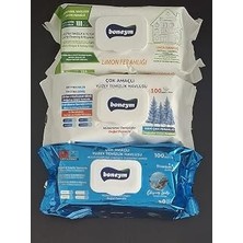 Vintessy Boneym Çok Amaçlı Yüzey Temizlik Havlusu 3’lü Set – Limon Ferahlığı – Mavi Çam Ferahl