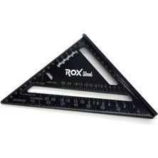 Vintessy Rox Wood Alimimyum Üçgen Gönye 175MM