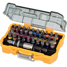 Vintessy Dewalt DT7969 Tornavida Ucu Seti, Renk Kodlu, 32 Parçalı