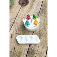 Vintessy Rufus Concept 3D Çam Ağacı Mini Dörtlü Mum Kalıbı (Silikon)