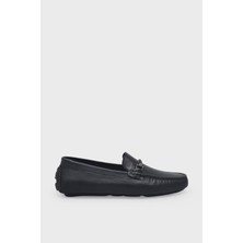 Kanuga Erkek Deri Loafer Ayakkabı Flotter Siyah K-FSC8724