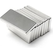 Die Grup Neodyum Mıknatıs, 20X10X2 mm Boyutunda 7 Adet