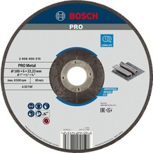 Vintessy Bosch Professional Accessories Bombeli Metal Kesme Diski, Gri, 230 Mm, 1 Adet
