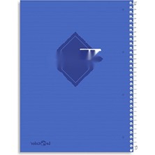 Die Grup A5 Ebatında Kareli Spiralli Defter - 200 Sayfa