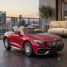 Elit Akülü Araba Mercedes Maybah  Akülü Araba 12 Volt Uzaktan Kumandalı Kauçuk Tekerli Tablet Ekranlı