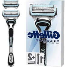 Die Grup Gillette Skinguard Sensitive Tıraş Makinesi + 2 Adet Yedek Tıraş Bıçağı