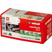 Die Grup Evrensel 5 x 25 mm Plastik Dübel Seti, 100 Adet, Güçlü Sabitleme Çözümü