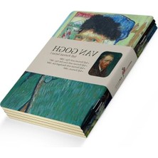 Die Grup A6 Çizgisiz Defter Seti, Van Gogh Temalı, 4'lü ve Kaliteli