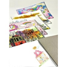 Die Grup Spiralli 15 Yaprak Resim Defteri, 25X35 cm Orta Boy