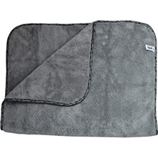 Die Grup Büyük Boy 60X90 cm Mikrofiber Peluş Oto Temizlik Bezi - Gri
