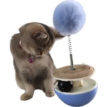 Die Grup Interaktif Kedi Oyuncağı - Hacıyatmaz Tüylü Peluş ve Zilli Top