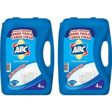 Vintessy Abc Bulaşık Deterjanı Power, Güçlü Temizlik, 4 Kg, 2'li Paket