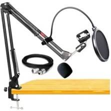 Die Grup Set Mikrofon Standı, Pop Filtre ve Xlr Kablo ile