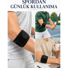 Tekn Epikondilit Bandajı Ayarlanabilir Tenisçi ve Golfçü Dirseği Destek Bandı Tekn Najmaddin