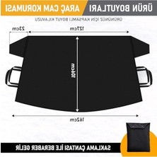 Die Grup Ağır Hizmet Tipi 600D Oxford Kumaşla Yapılmış Ön Cam Örtüsü, 162X106 Cm, Gri