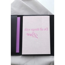 Die Grup Pembe Keten Kapaklı Planlayıcı Ajanda - 15X21 cm