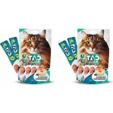 Die Grup Somon ve Kızılcık Aromalı Sıvı Kedi Ödülü 5X15 Gr, 2'li Paket