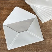Die Grup Beyaz Transparan Zarf - 13X18 Cm, 10 Adet Kullanıma Hazır