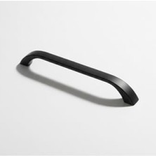 Die Grup Modern Siyah Metal Mutfak Dolap Kulpları - 160 mm Çekmece Kapak Kulbu
