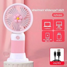Die Grup USB Şarj Edilebilir Mini Fan, 250MAH Batarya ile Seyahat Için Kompakt